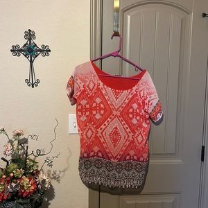 Mel & Mo Medium Red Blouse